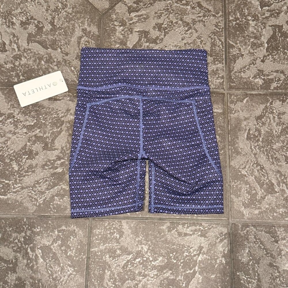 Ahtleta NWT Women's XS Purple Black Ultimate Stash Monogram Short Pockets 7" - Picture 4 of 8